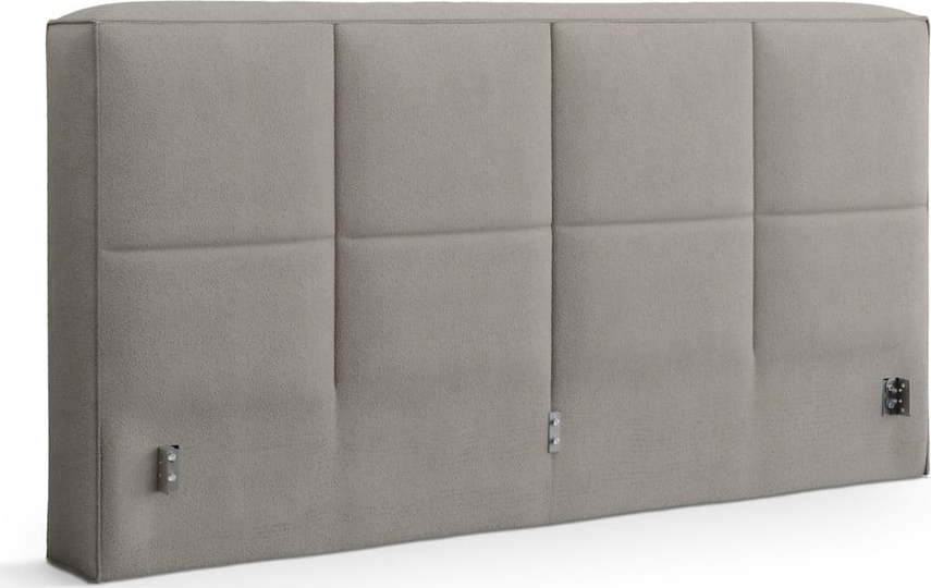 Světle šedé čalouněné čelo postele 229x100 cm Darren – Micadoni Micadoni