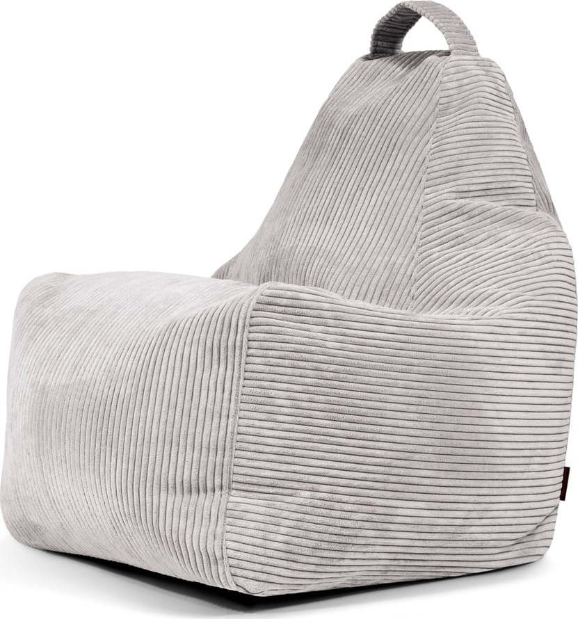 Světle šedý manšestrový sedací vak Play Amuse – SLOWDOWN SLOWDOWN