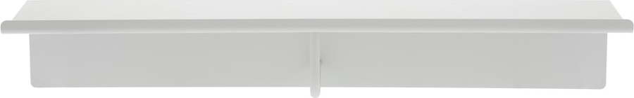 Světle šedý ocelový nástěnný věšák s poličkou 21