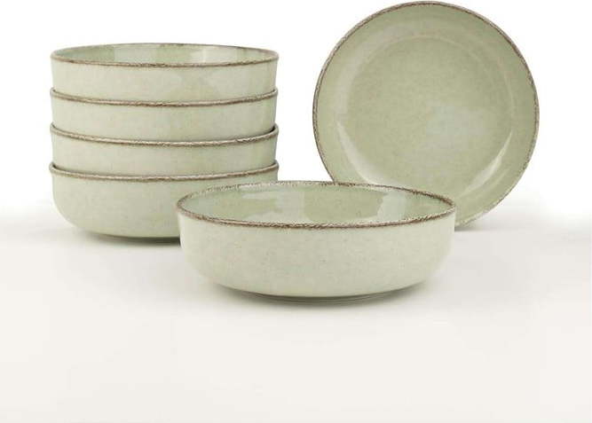 Světle zelené porcelánové misky v sadě 6 ks 75 ml – Hermia Hermia