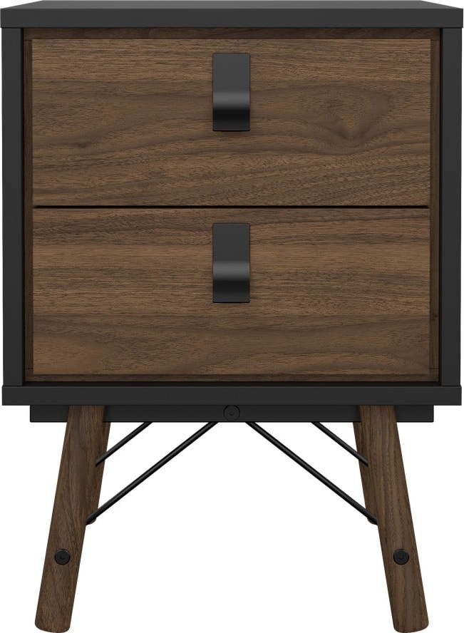 Tmavě hnědý noční stolek Ry – Tvilum Tvilum