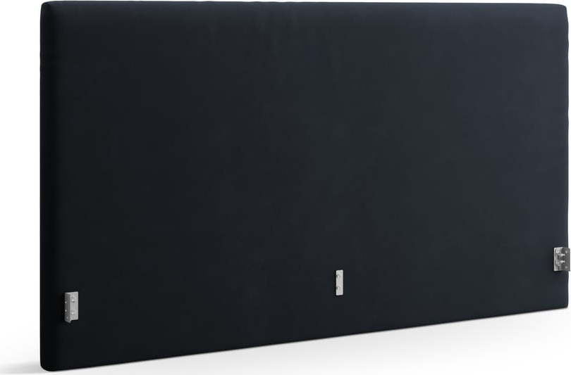 Tmavě modré čalouněné čelo postele 150