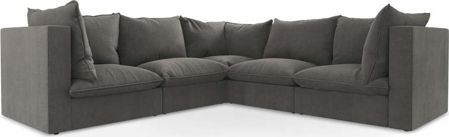 Tmavě šedá rohová pohovka Manao – Makamii Makamii