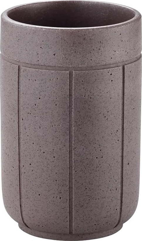 Tmavě šedý kelímek na zubní kartáčky z polyresinu Kua – Blomus Blomus