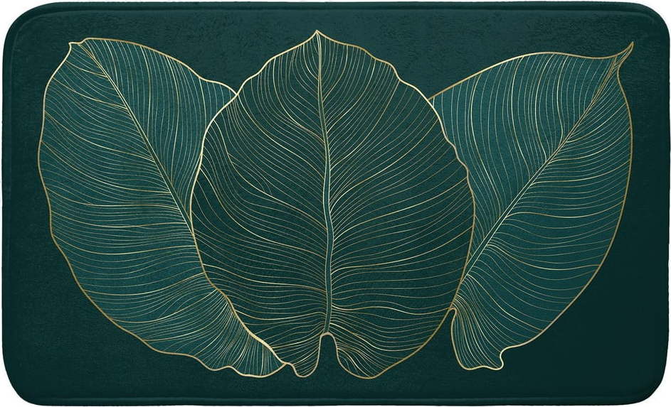 Tmavě zelená koupelnová předložka 45x75 cm Jade – douceur d'intérieur Douceur d intérieur