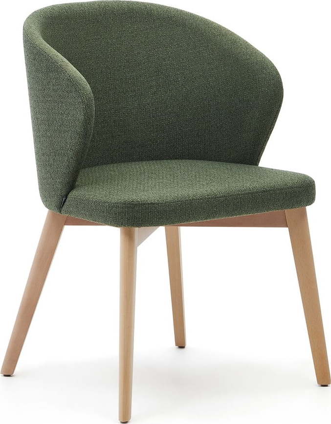Tmavě zelené čalouněné jídelní křeslo Darice – Kave Home Kave Home