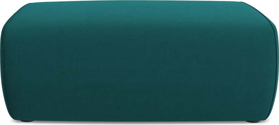 Tyrkysová sametová podnožka Kapua – Makamii Makamii