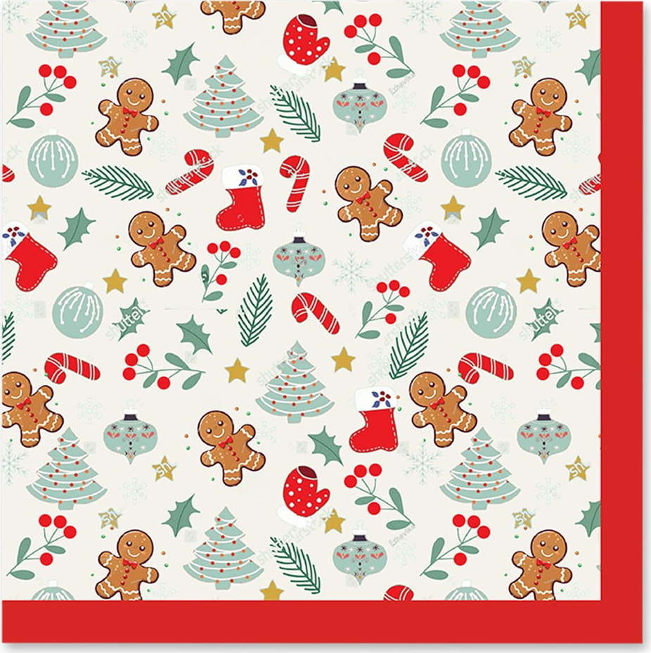 Ubrousky v sadě 20 ks 33x33 cm Cookie – Homéa Homea