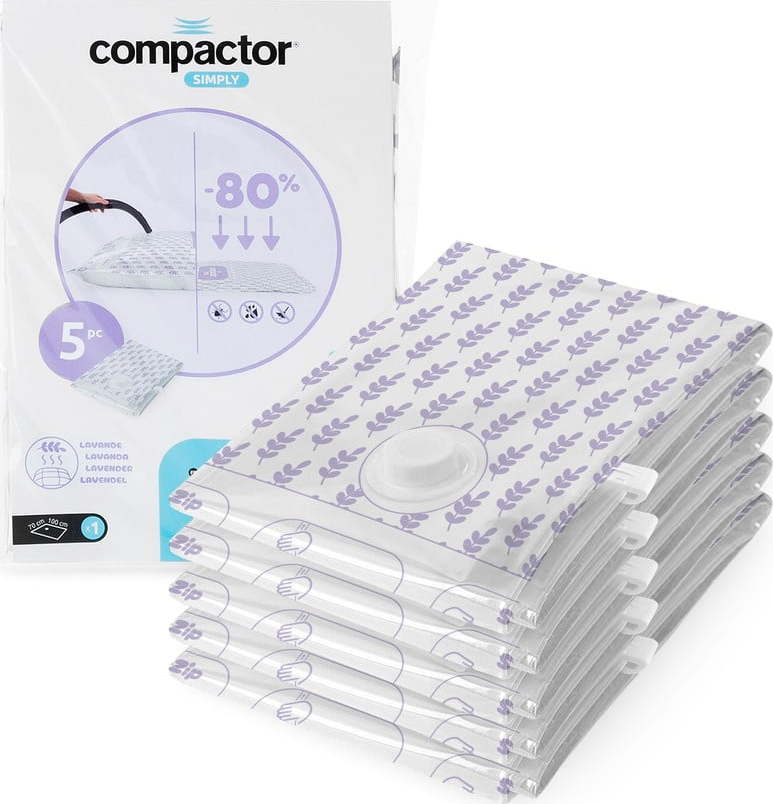 Vakuové pytle v sadě 5 ks Compress Lavender – Compactor Compactor