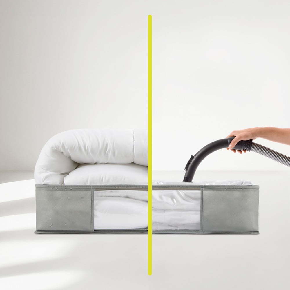 Vakuový plastový úložný box pod postel 60x45x15 cm – Homéa Homea