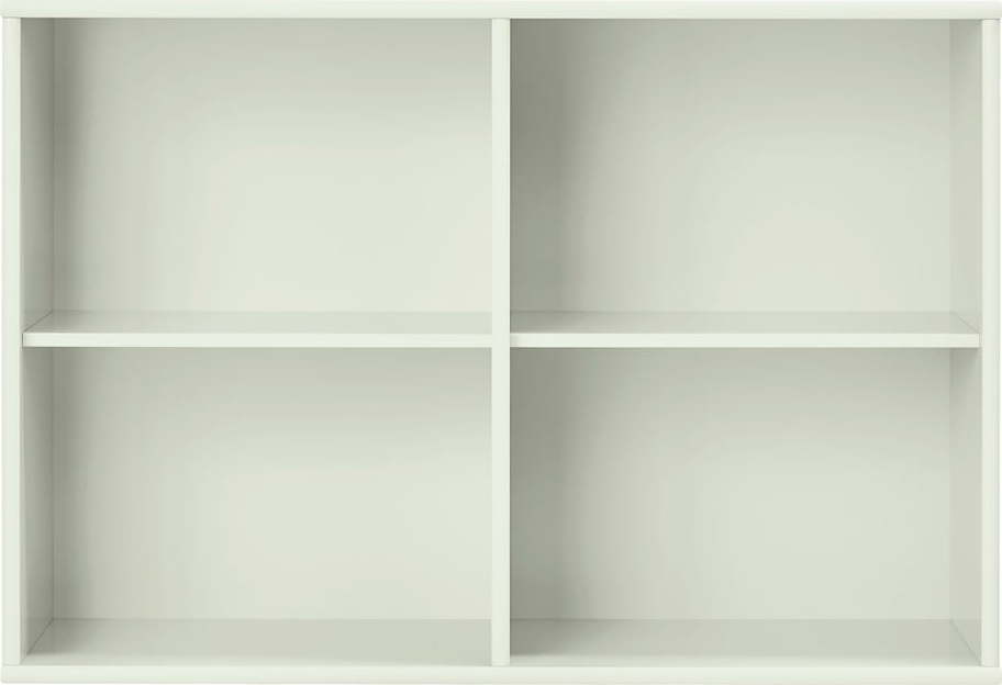 Závěsná knihovna v mentolové barvě 89x61x32