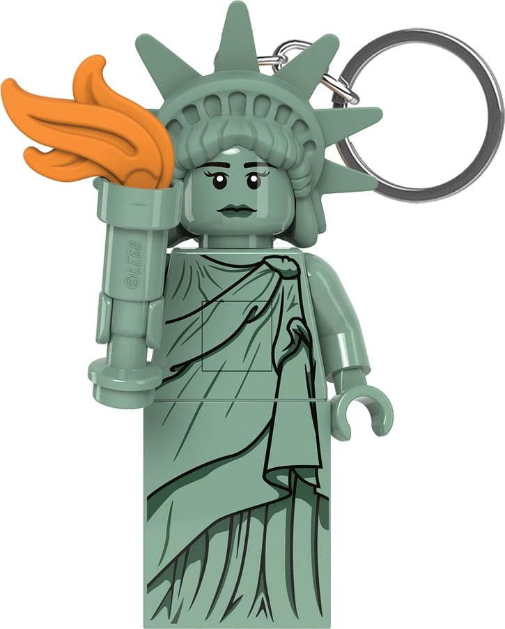 Zelená klíčenka se svítilnou Statue of Liberty – LEGO® LEGO