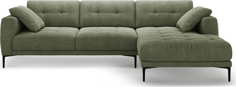 Zelená rohová pohovka (pravý roh/s lenoškou) Bemy – Micadoni Micadoni