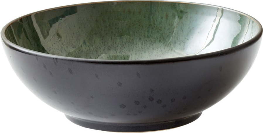 Zelená/černá mísa z kameniny ø 30 cm Gastro Green/Black – Bitz Bitz