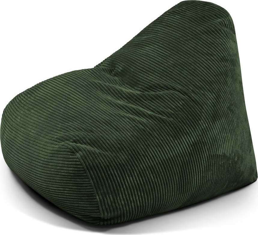 Zelený manšestrový sedací vak Snug 100 – SLOWDOWN SLOWDOWN