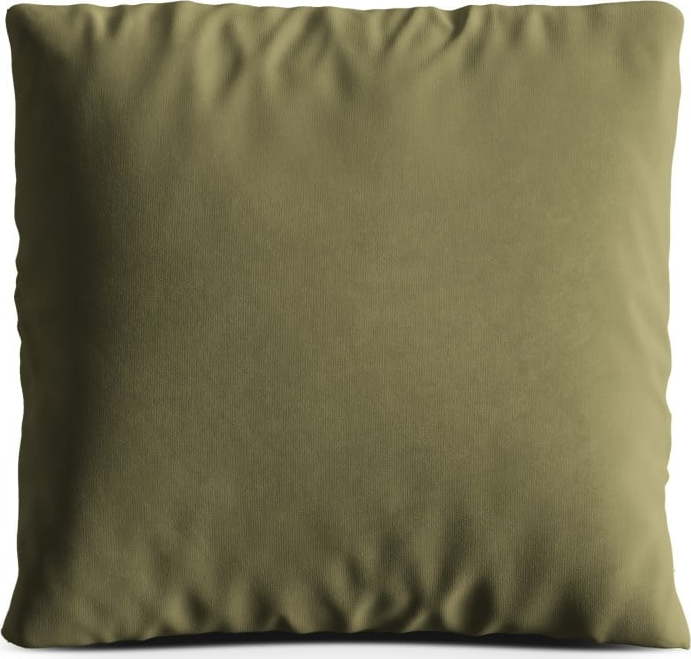 Zelený sametový polštář na gauč Kemi – Cosmopolitan Design Cosmopolitan design