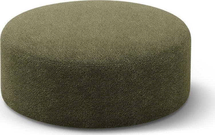 Zelený taburet z textilie bouclé Dia – Micadoni Micadoni