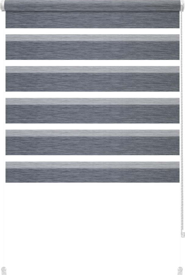 Antracitová roleta den a noc 68x215 cm Zebra Silvalin – Gardinia Gardinia
