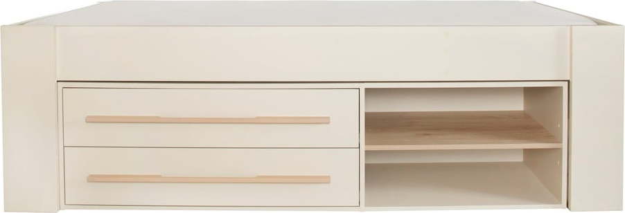 Béžová dětská postel s úložným prostorem bez roštu 90x200 cm Captain – Roba Roba