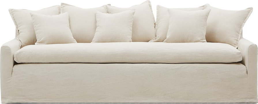 Béžová lněná pohovka 230 cm Zenira – Kave Home Kave Home