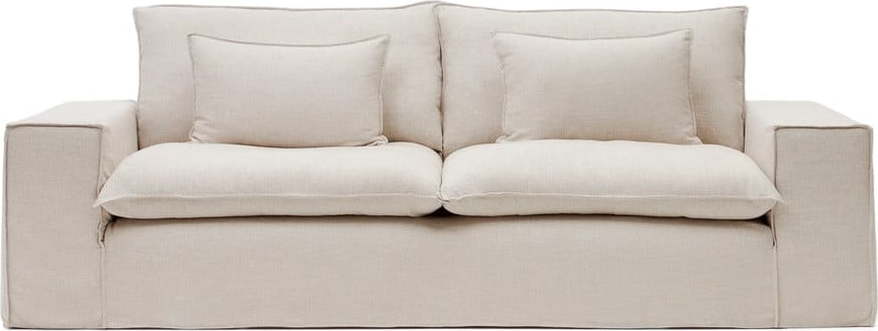 Béžová lněná pohovka 280 cm Anarela – Kave Home Kave Home