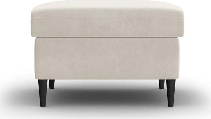 Béžová sametová podnožka Kyoto – Cosmopolitan Design Cosmopolitan design