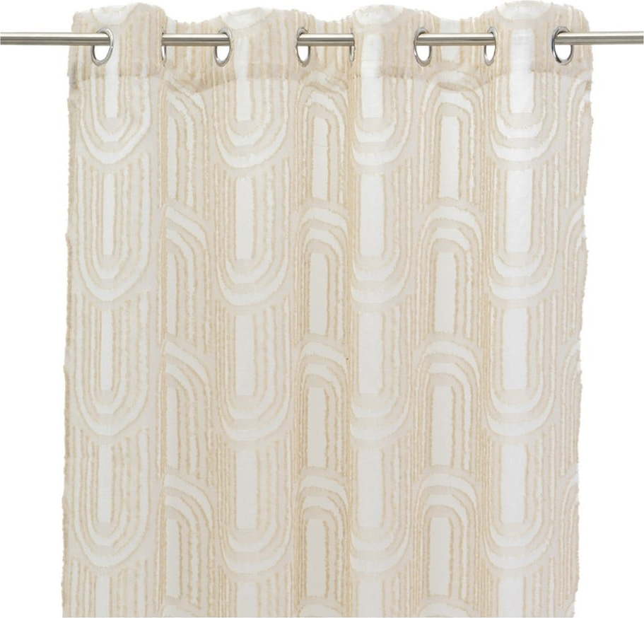 Béžová záclona 140x260 cm Relief Arch – Casa Selección Casa Selección