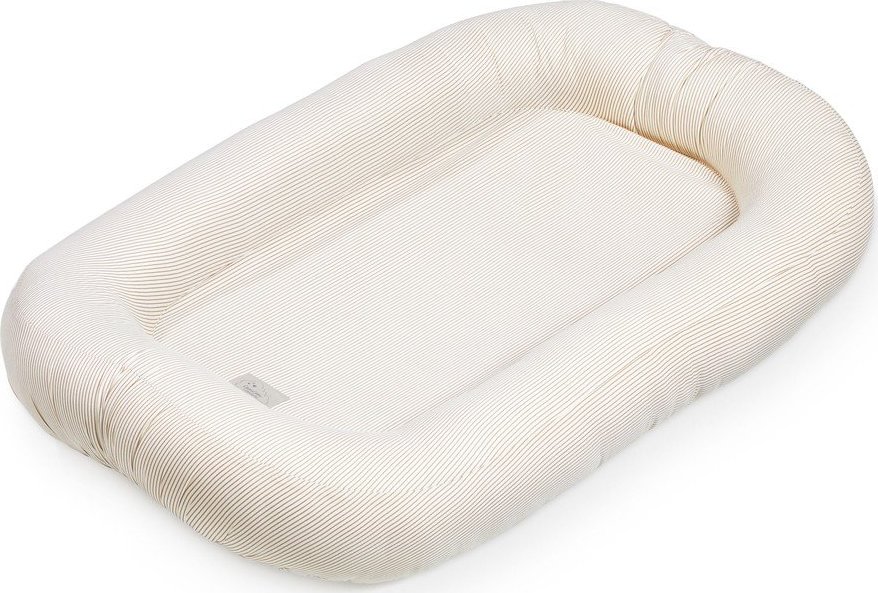 Béžové hnízdečko pro miminko 52x84 cm Classic Stripes Camel – Cam Cam Copenhagen Cam Cam Copenhagen