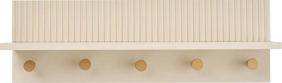 Béžový nástěnný věšák s poličkou 50 cm Rocca – House Nordic House Nordic