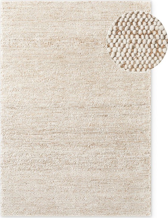 Béžový ručně tkaný koberec s příměsí vlny 80x150 cm Peas – Villeroy&Boch Villeroy & boch