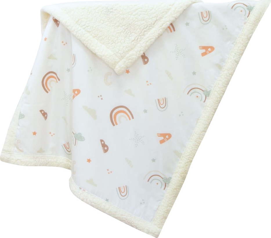 Bílá dětská deka z bavlny Renforcé 75x100 cm Abc – Mijolnir Mijolnir