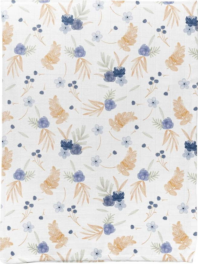 Bílá mušelínová dětská deka 75x100 cm Mina – Mijolnir Mijolnir