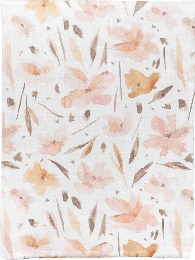 Bílá mušelínová dětská deka 75x100 cm Spring – Mijolnir Mijolnir