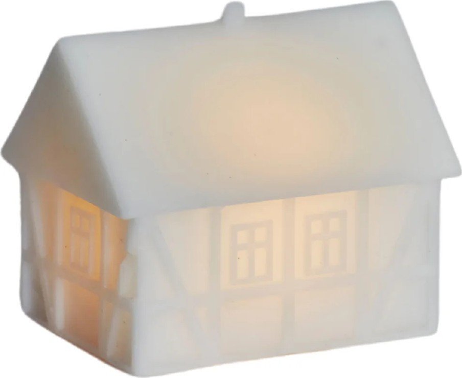 Bílá světelná dekorace na baterky Copenhagen Half-Timbered House – Sirius Sirius