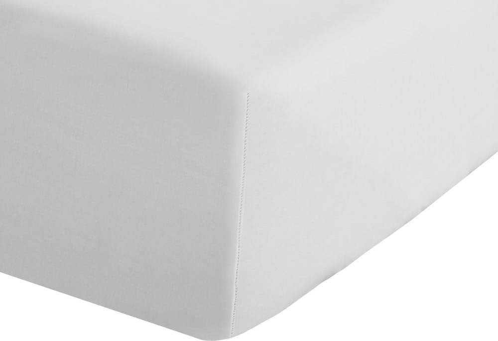 Bílé napínací perkálové prostěradlo 90x190 cm Easy Iron Percale – Catherine Lansfield Catherine Lansfield