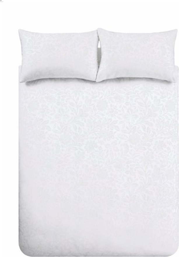 Bílé povlečení na dvoulůžko z žakáru 200x200 cm Fleur Matelassé – Bianca Bianca