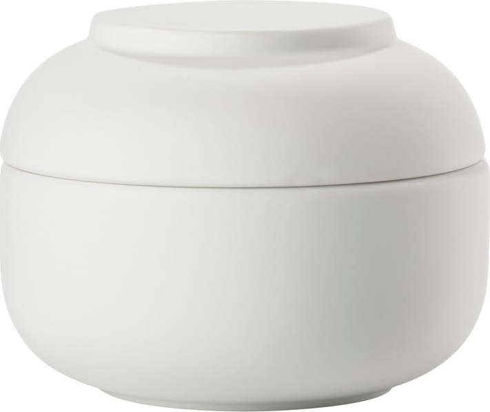 Bílý kameninový koupelnový organizér na vatové tampony Sensu – Zone Zone