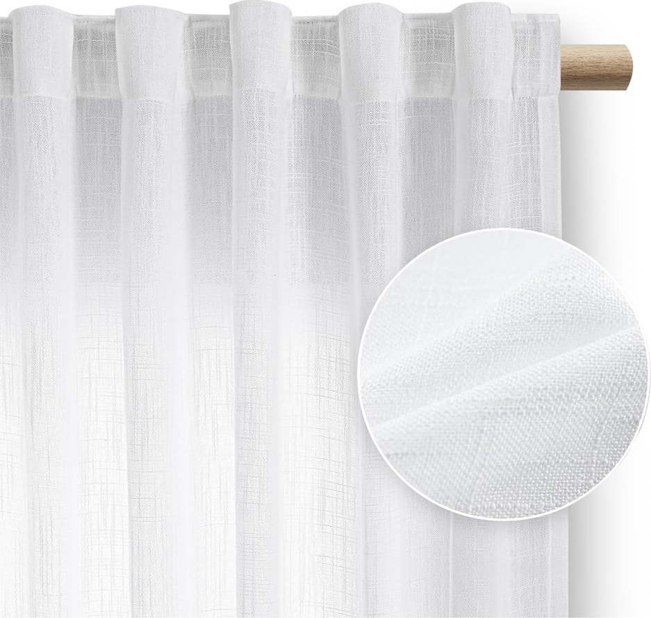 Bílý závěs 140x250 cm Valeta – Restilo Restilo