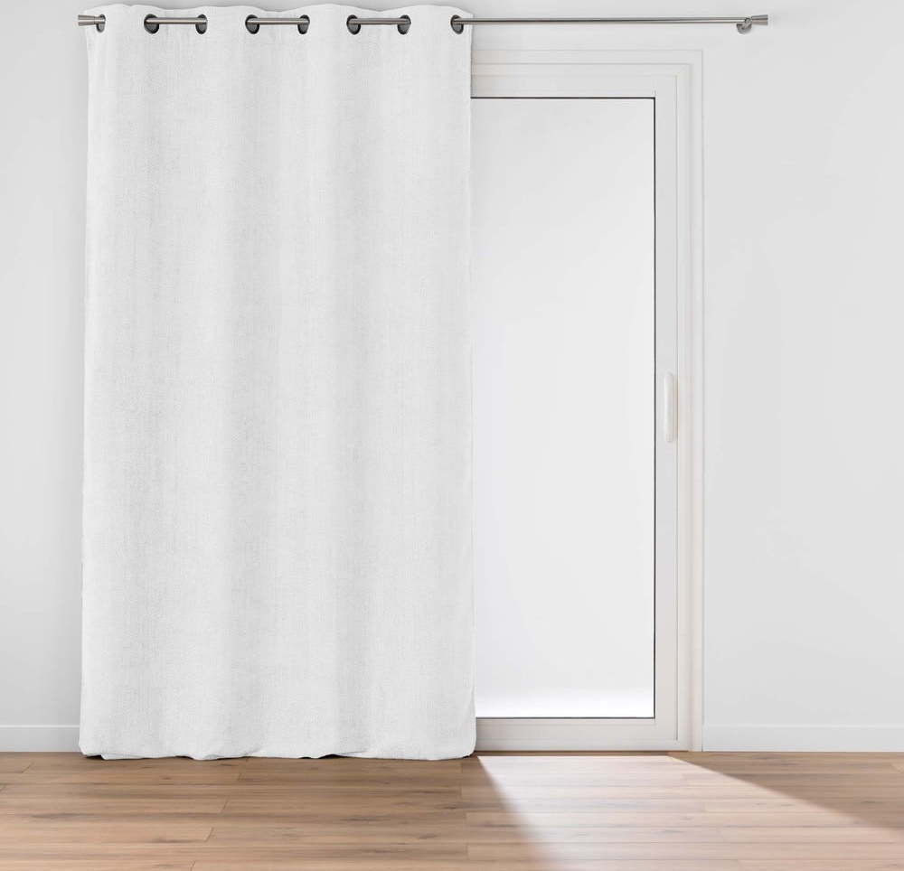 Bílý závěs z žinylky 140x260 cm Leo – douceur d'intérieur Douceur d intérieur