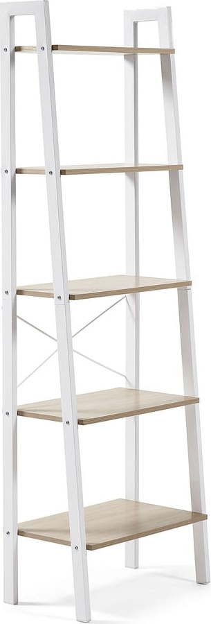Bílý/v přírodní barvě regál v dekoru dubu 56x172x32 cm Aarhus – Kave Home Kave Home