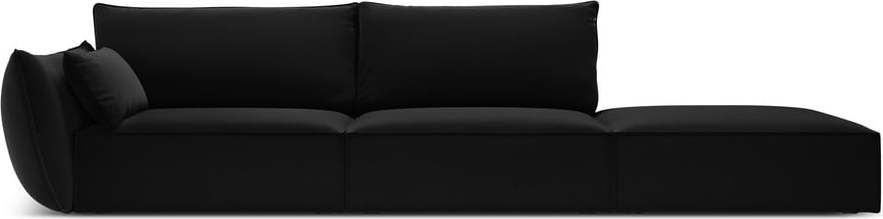 Černá sametová pohovka levý roh 264 cm Vanda – Mazzini Sofas Mazzini Sofas