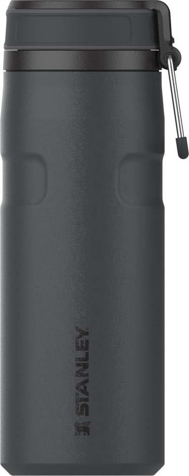 Černá termoska z nerezové oceli 470 ml IceFlow™ Bottle Twist Flip Black – Stanley Stanley