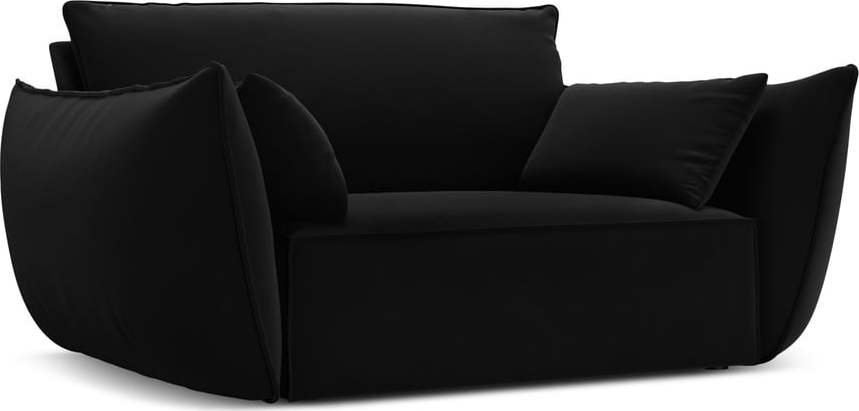 Černé sametové křeslo Vanda – Mazzini Sofas Mazzini Sofas