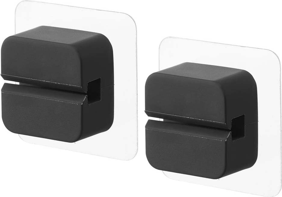 Černé silikonové multifunkční držáky v sadě 2 ks Film Hook – YAMAZAKI YAMAZAKI