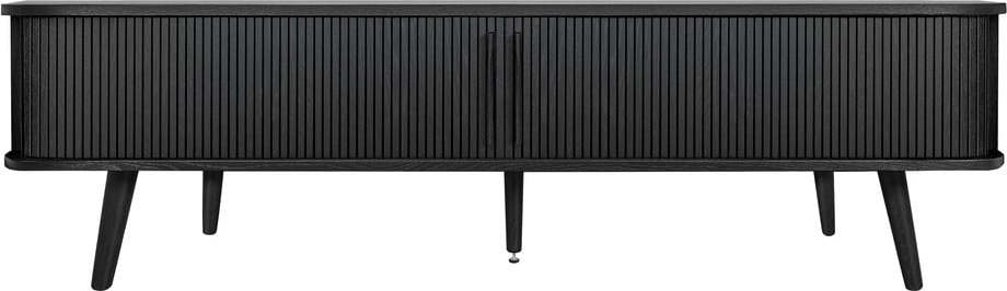 Černý TV stolek v dekoru dubu 178x50x40 cm Rove – Woodman Woodman