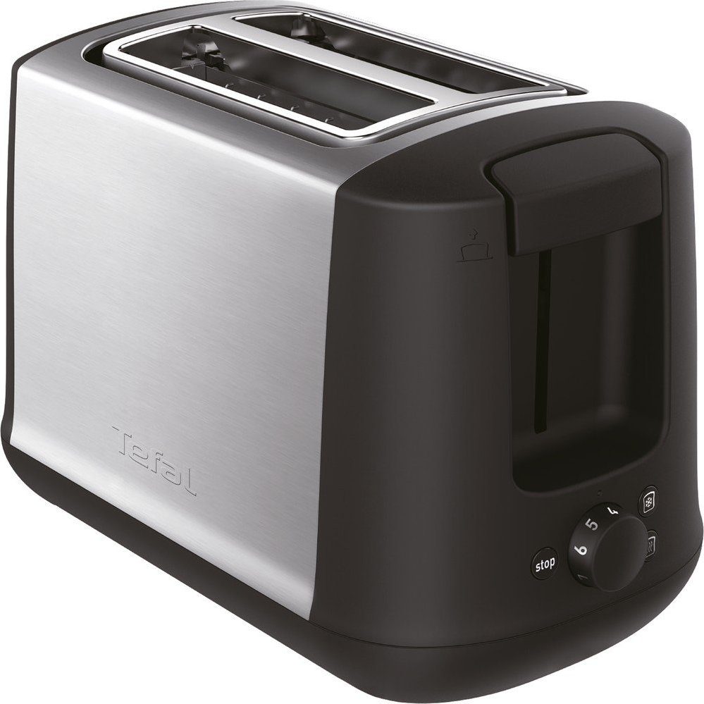 Černý/ve stříbrné barvě topinkovač Subito TT340830 – Tefal Tefal