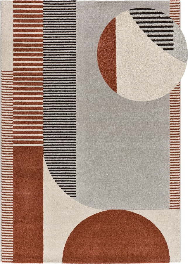 Červeno-šedý koberec 200x290 cm Gaia – Universal Universal