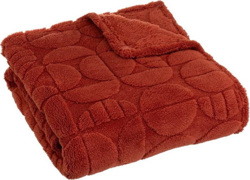 Deka z mikroplyše v cihlové barvě 130x160 cm Mid Century – Casa Selección Casa Selección