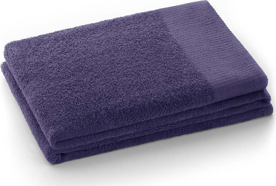 Fialový froté bavlněný ručník 30x50 cm Amari – Restilo Restilo