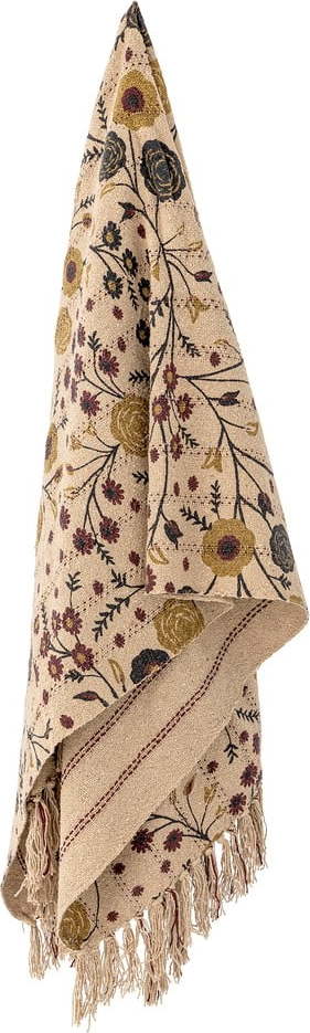 Hnědá deka z recyklované bavlny 130x160 cm Eydis – Bloomingville Bloomingville